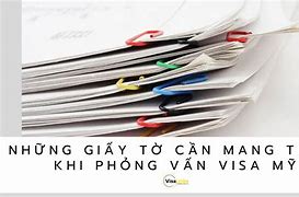 Giấy Tờ Mang Theo Khi Đi Phỏng Vấn Visa Mỹ