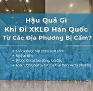 Những Vùng Bị Cấm Xklđ Hàn Quốc 2022 Hcm Mới