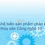 Quy Trình Chung Trong Chế Biến Thực Phẩm Bằng Tiếng Anh